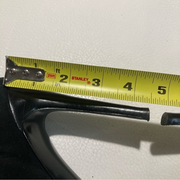 CALVIN KLEIN Sz 8.5 Patrish Peep Toe Cut Outs Heeled Suede Shooties Shoes - Picture 4 of 12